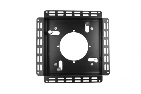 Решетка теневая под плитку РТМ 240х240мм для вентилятора d125мм черная металлическая